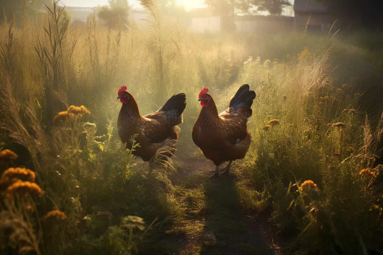Welk gras geschikt voor kippen?